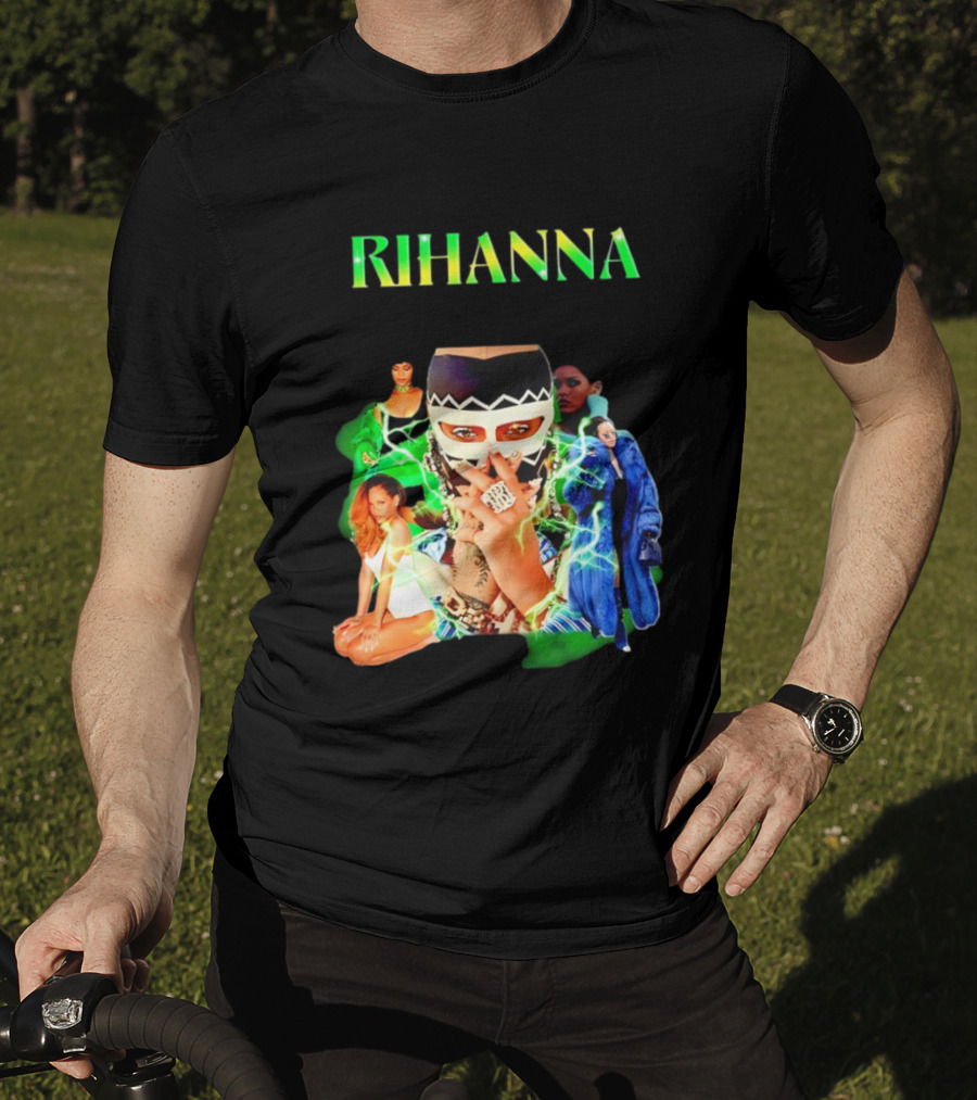 Rihanna Fashion Icon Collage Bold T-Shirt