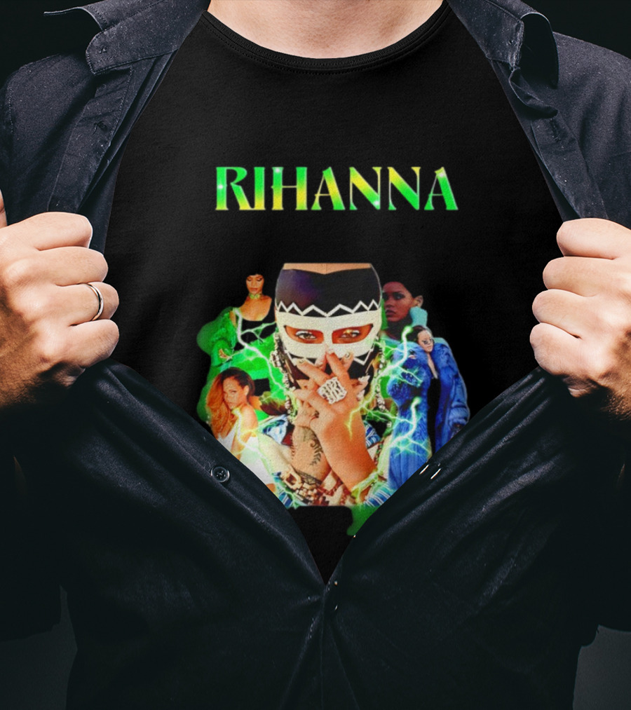 Rihanna Fashion Icon Collage Bold T-Shirt