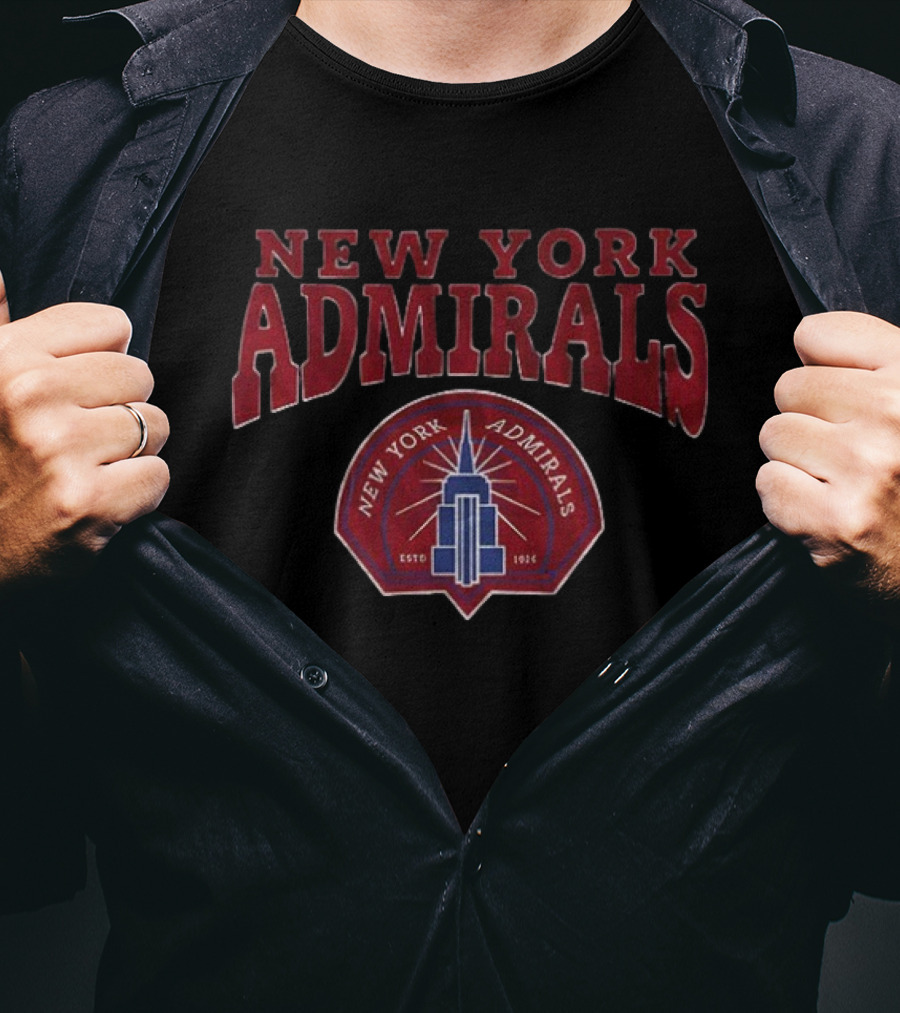 Heated Rivalry New York Admirals Hockey Scott Hunter NYC Tower T-Shirt