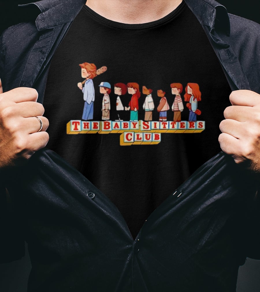The Baby Sitters Club Steve Harrington Baseball Bat Character Cartoon T-Shirt
