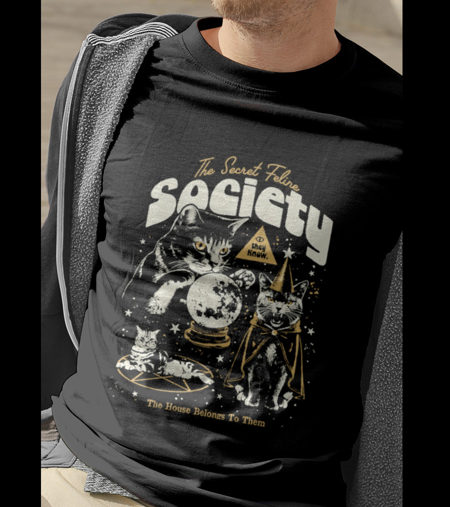 The Secret Cat Society The House Belongs To Them T-Shirt