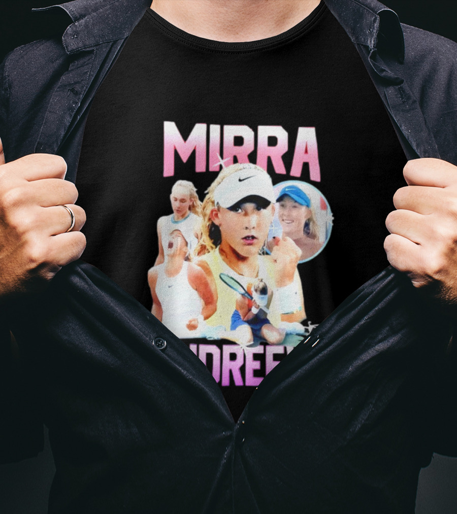 Mirra Andreeva Tennis Vintage Style Pink Athletic Sports T-Shirt