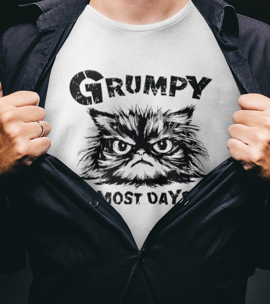 Grumpy Cat Most Days Mood Face T-Shirt
