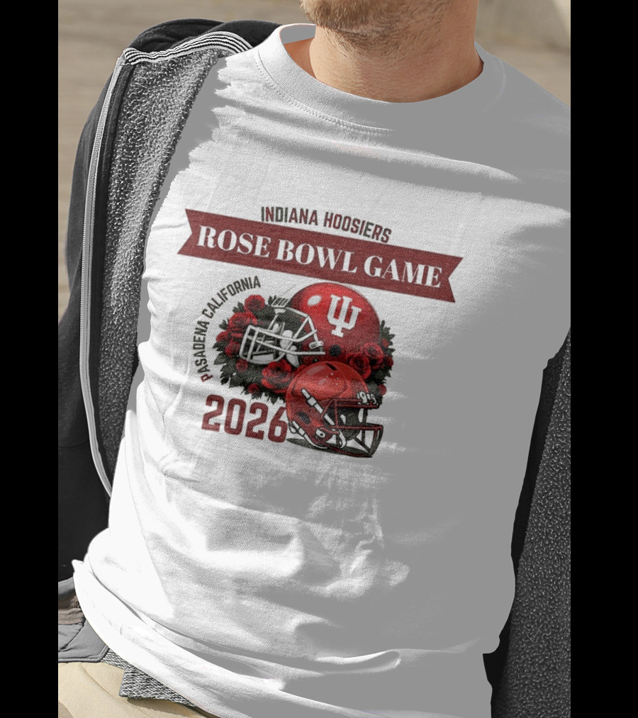 Indiana Hoosiers Rose Bowl Game 2026 Helmet Pasadena California T-Shirt