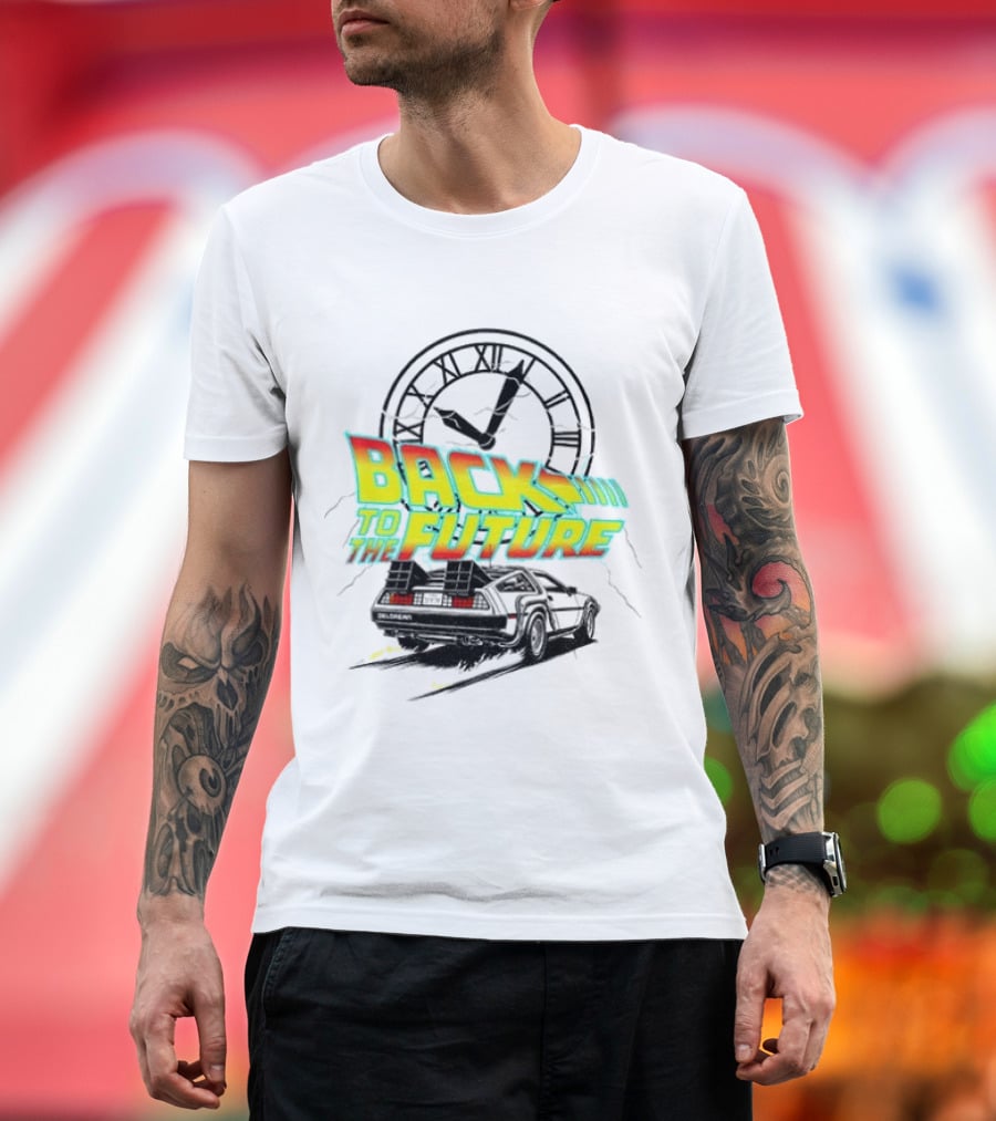 Back To The Future DMC DeLorean Official Vintage Movie T-Shirt
