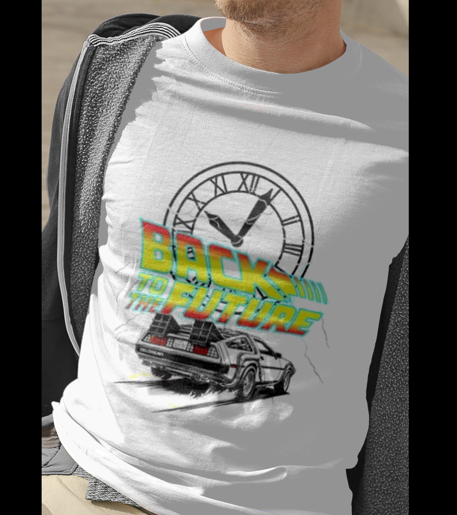 Back To The Future DMC DeLorean Official Vintage Movie T-Shirt