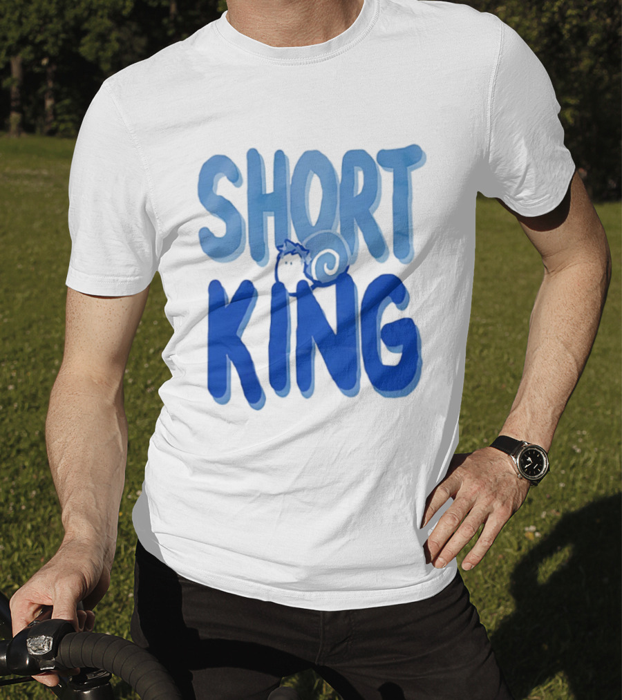 Short King Cartoon Fun Quirky T-Shirt