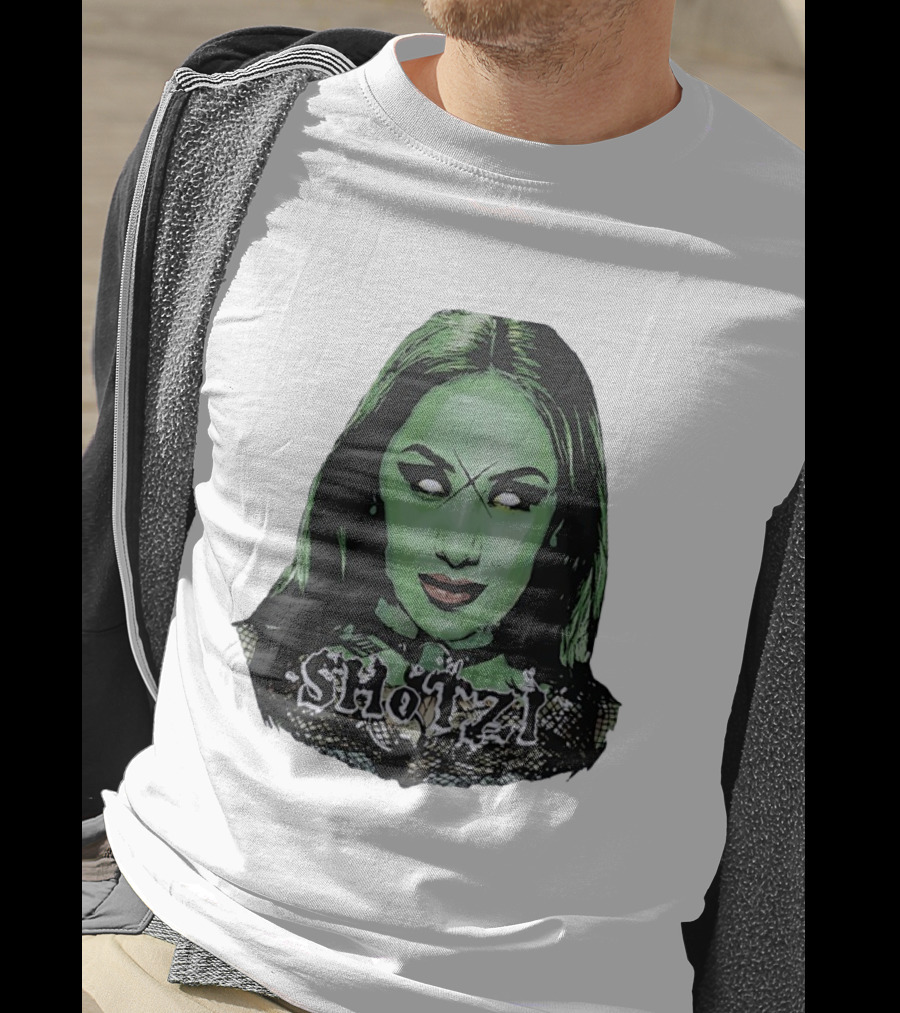 Shotzi Blackheart Green Face Horror T-Shirt
