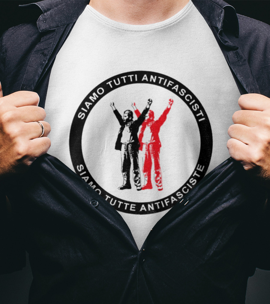 Siamo Tutti Antifascisti Raised Fist T-Shirt