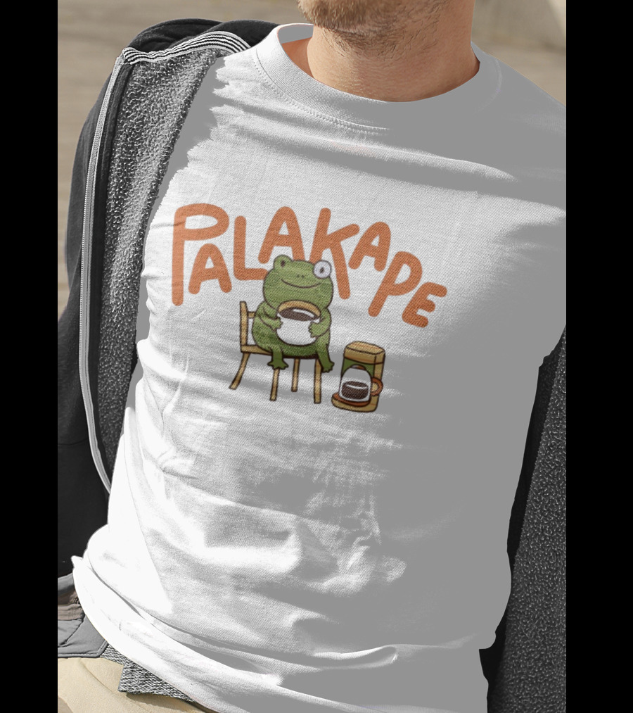 Palakape Frog With Coffee T-Shirt