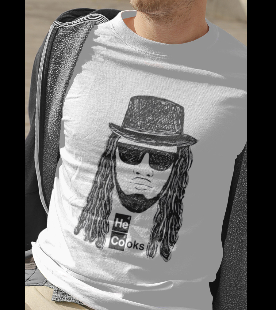 Buffalo Bills He Cooks Bigface T-Shirt