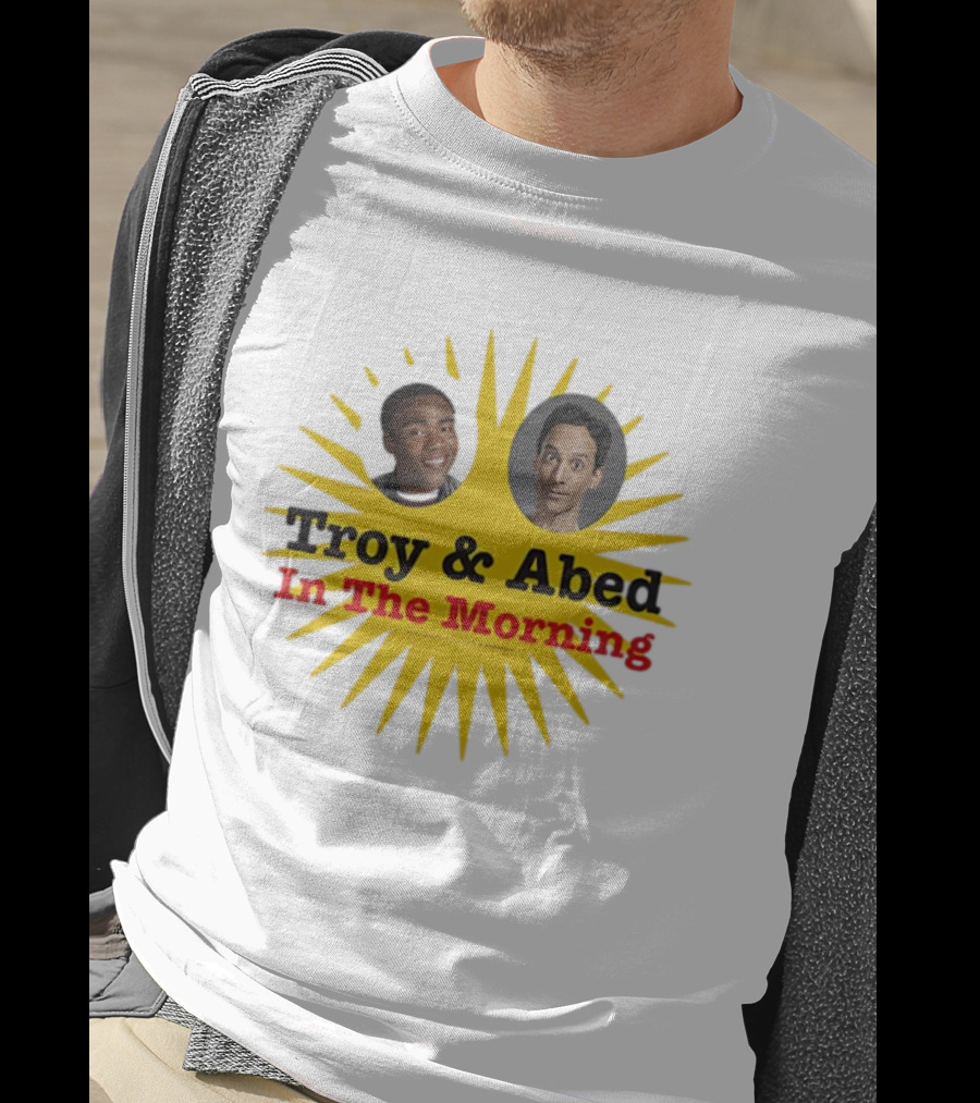 Troy & Abed In The Morning Sunburst Faces Community Fan Favorite T-Shirt