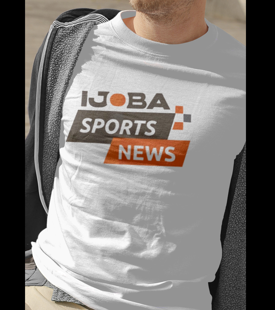 Ijoba Sports News Bold Orange And Black Block T-Shirt