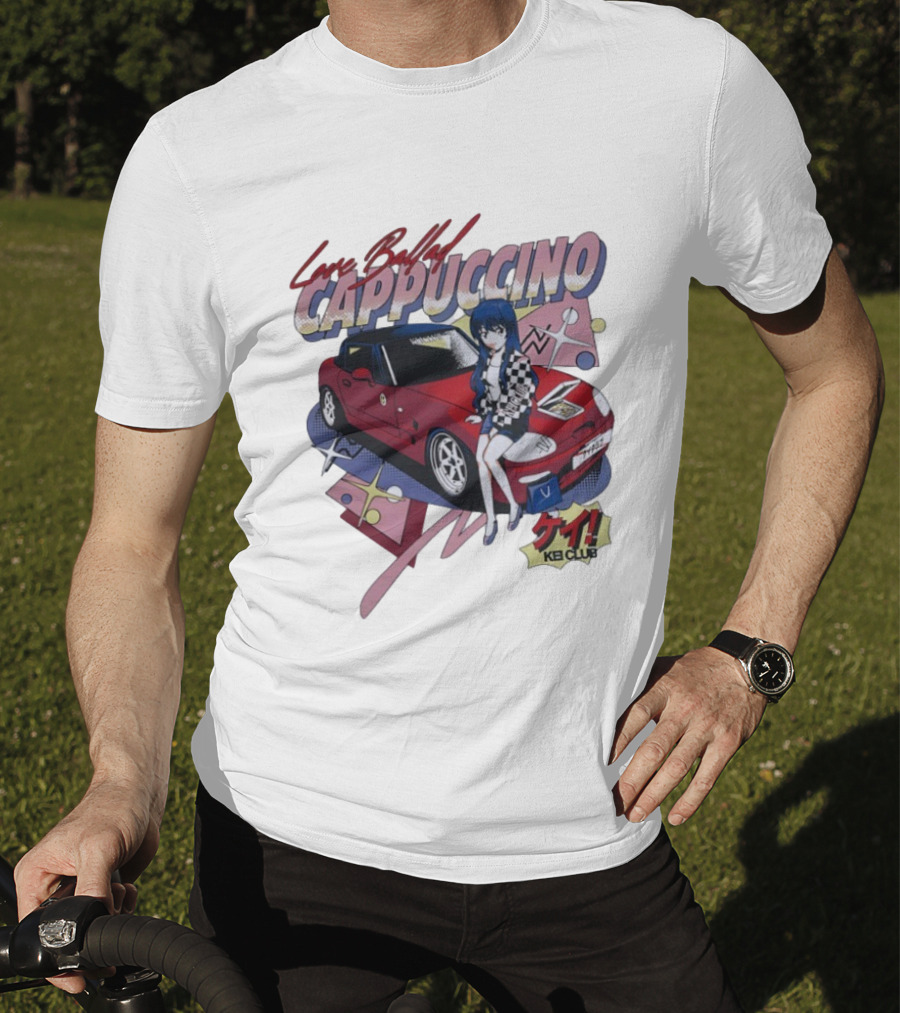 Love Ballad Cappuccino Kei Car Anime KB Club Retro Aesthetic T-Shirt