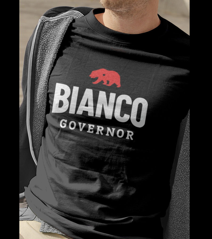 Bianco For Governor California Bear T-Shirt