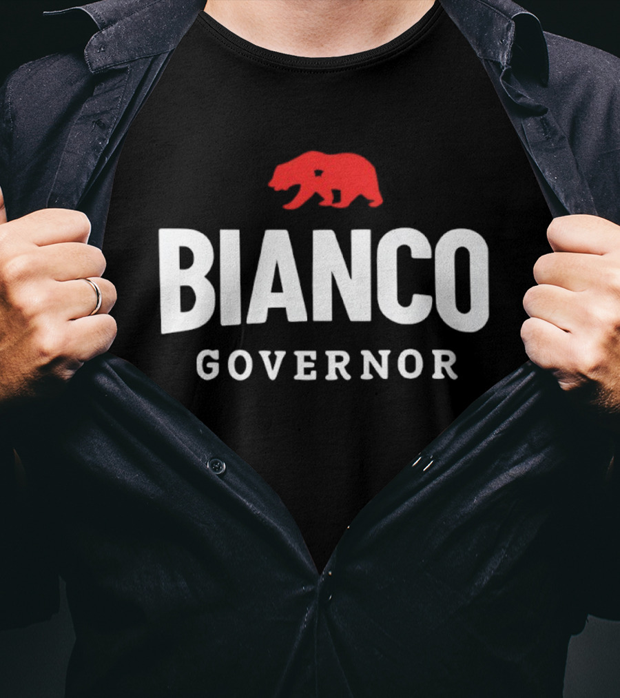 Bianco For Governor California Bear T-Shirt