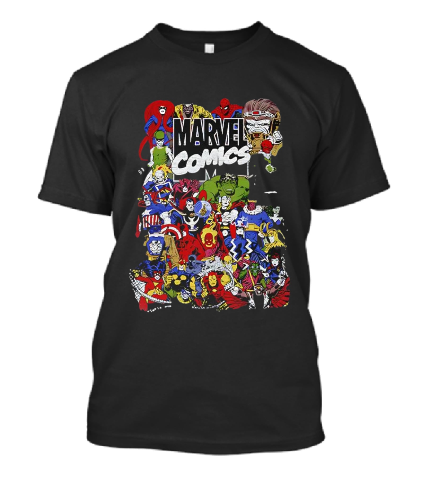 Marvel Comics Retro Character Collage T-Shirt