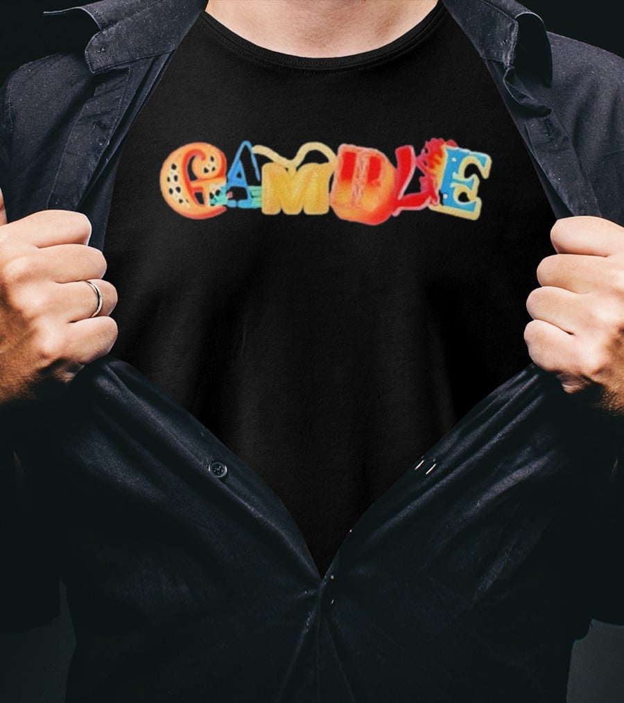 Vegas Matt Snazzy Gamble Casino Letters T-Shirt
