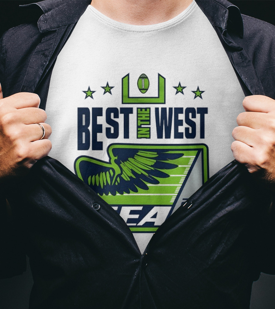 Seattle Seahawks Best In The West 2025 NFC Champions T-Shirt