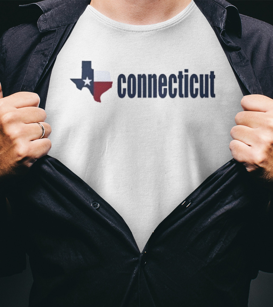 Texas Shape Connecticut Wordplay T-Shirt