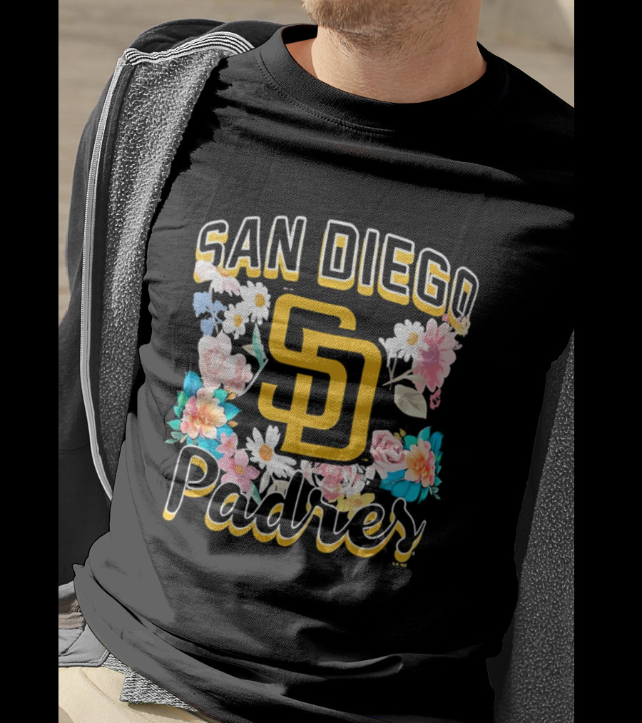 San Diego Padres Floral SD Women's T-Shirt