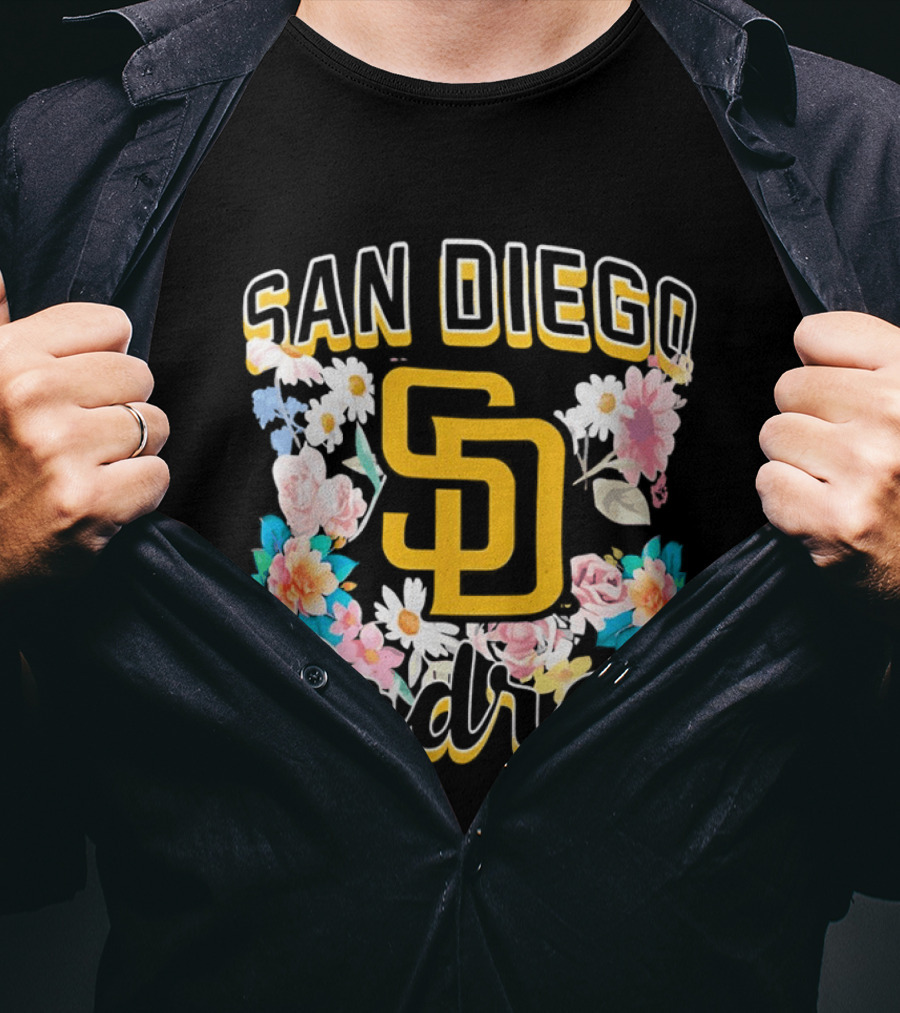 San Diego Padres Floral SD Women's T-Shirt