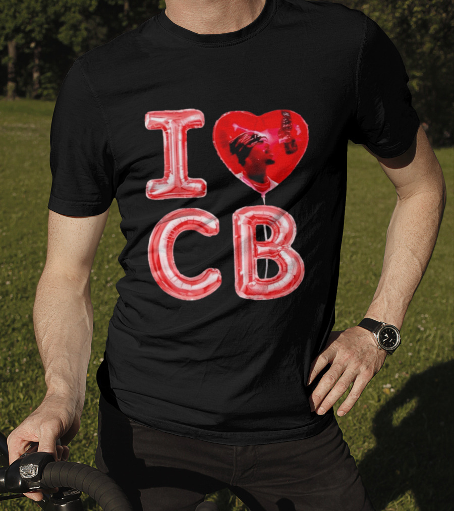 I Love CB Chris Brown Red Balloon T-Shirt
