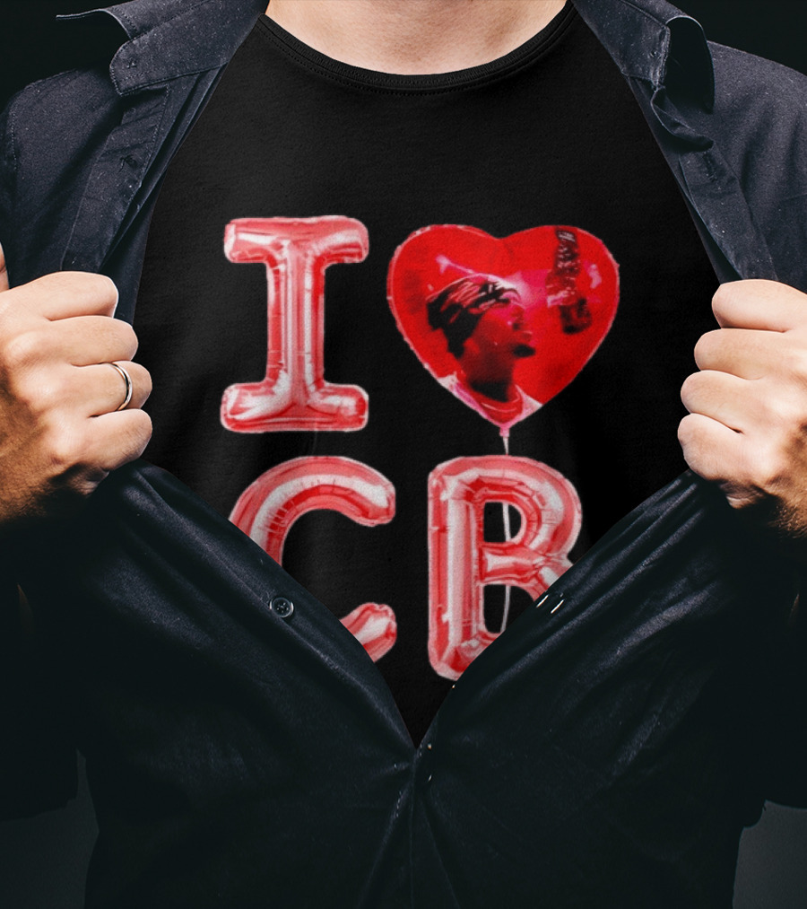 I Love CB Chris Brown Red Balloon T-Shirt