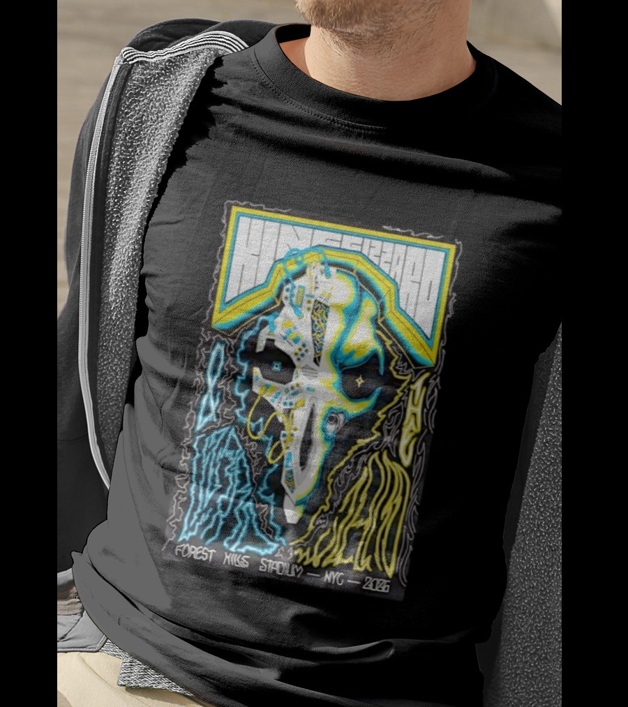 King Gizzard And The Lizard Wizard Forest Hills NYC 2026 Vibrant Skull T-Shirt