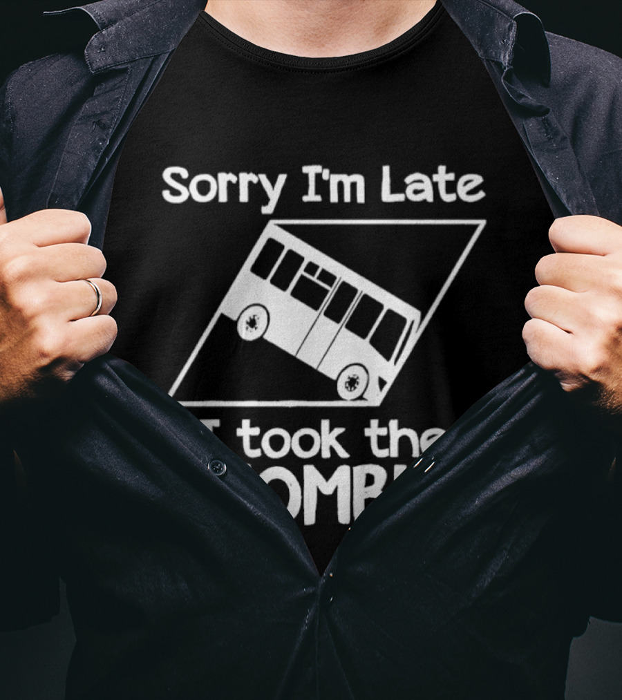 Sorry I'm Late I Took The Rhombus Bus Geometry Humor T-Shirt