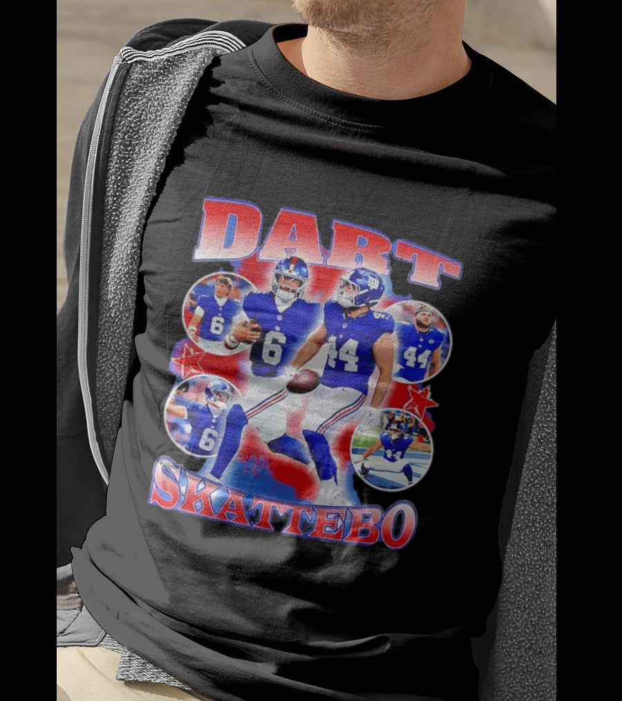 New York Giants Dart Skattebo NFL Football Players T-Shirt