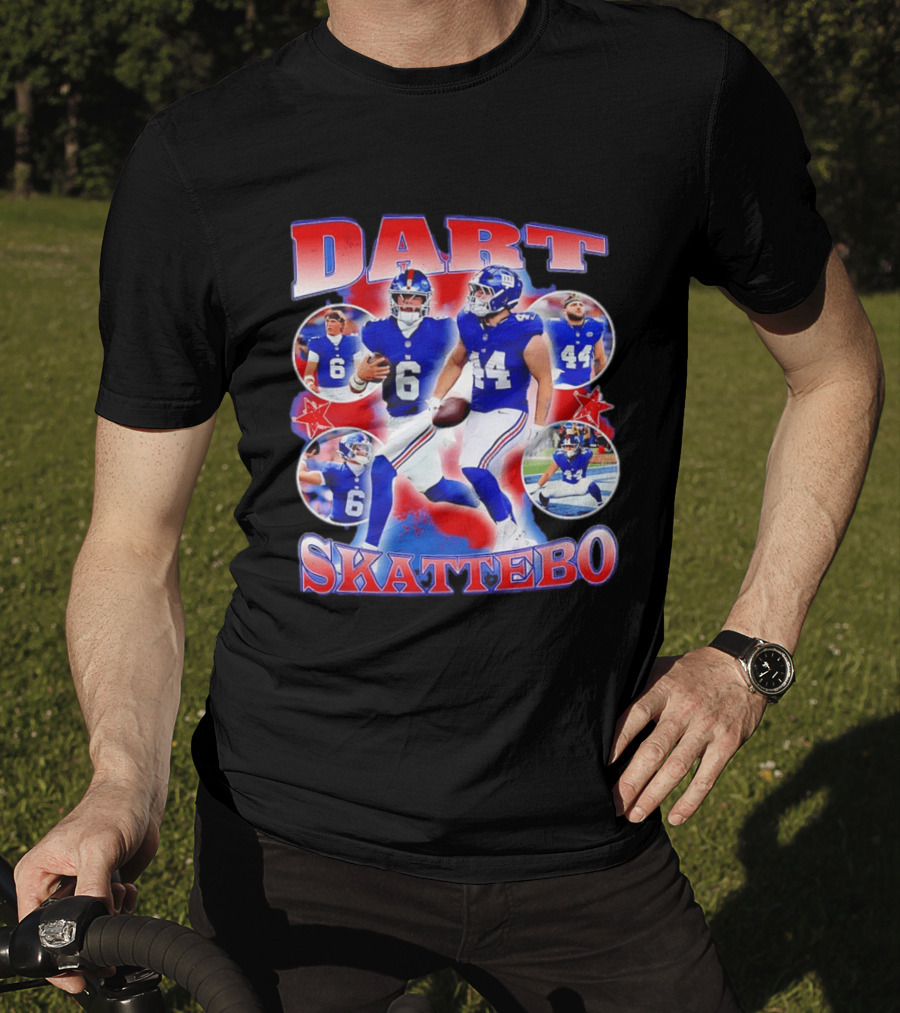 New York Giants Dart Skattebo NFL Football Players T-Shirt