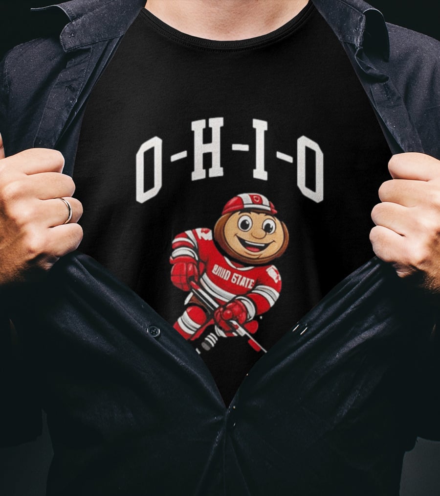 Ohio State Buckeyes Mascot Hockey 2026 NCAA Funny T-Shirt