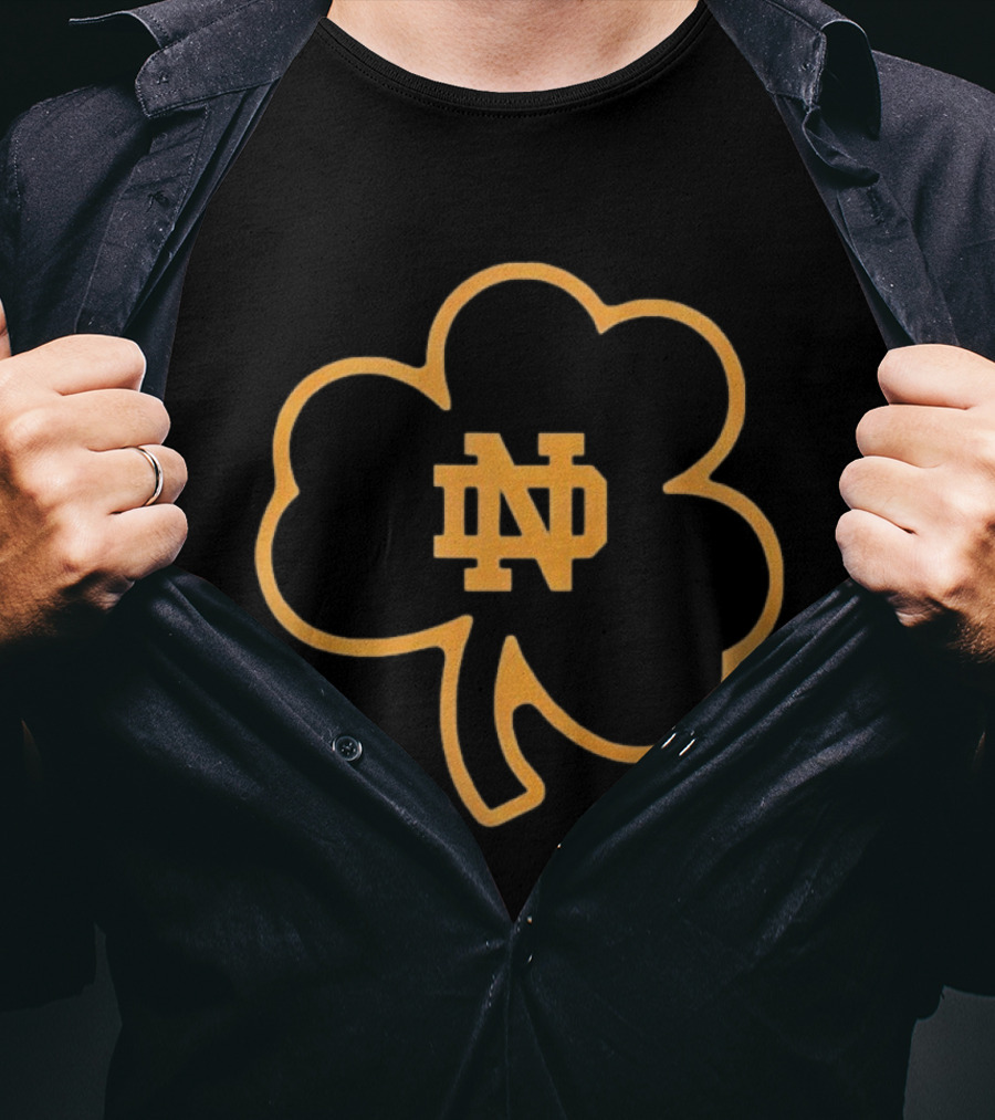 Notre Dame Football Marcus Freeman ND Clover T-Shirt