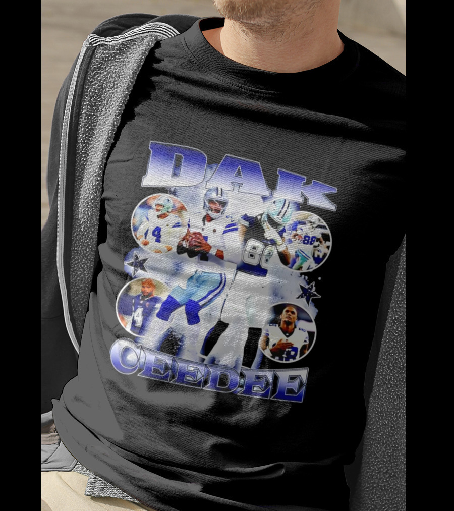 Dallas Cowboys Dak Prescott Ceedee Lamb Football Stars T-Shirt