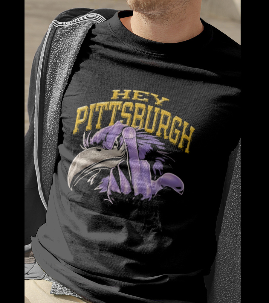 Hey Pittsburgh Steelers Ravens Iconic Rivalry T-Shirt