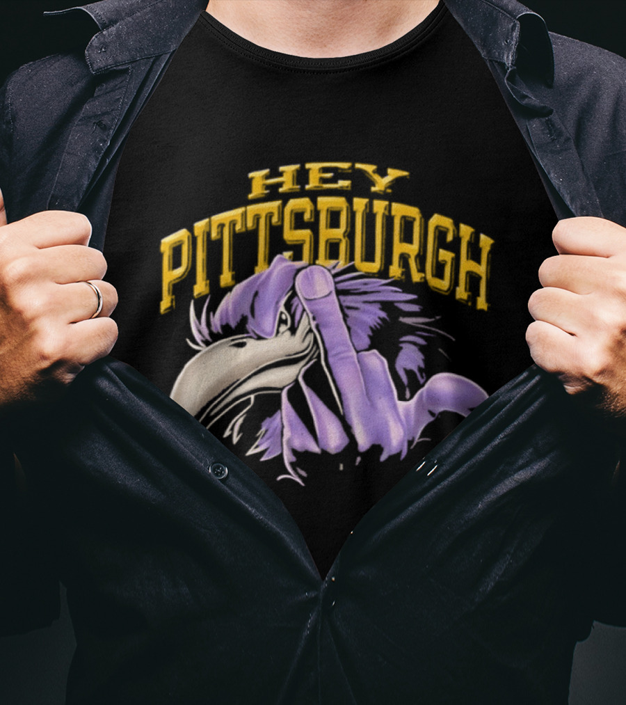 Hey Pittsburgh Steelers Ravens Iconic Rivalry T-Shirt