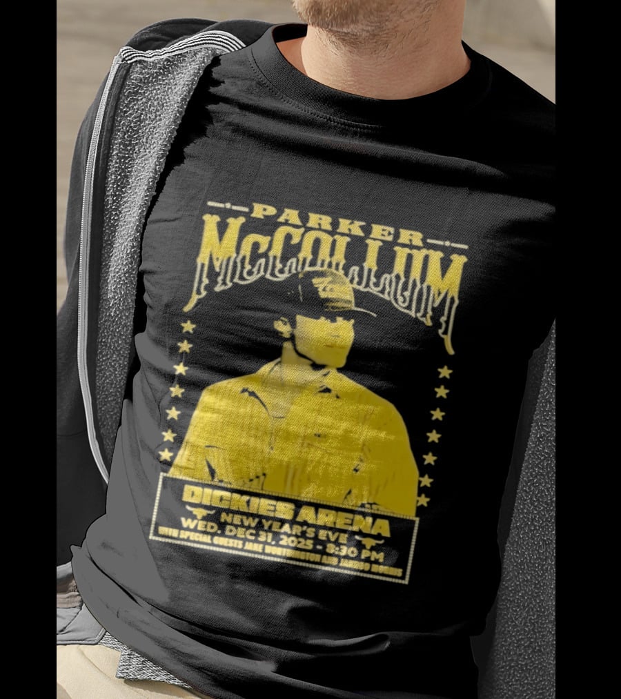 Parker McCollum 12.31.2025 Dickies Arena New Year's Eve Concert Event Stars T-Shirt