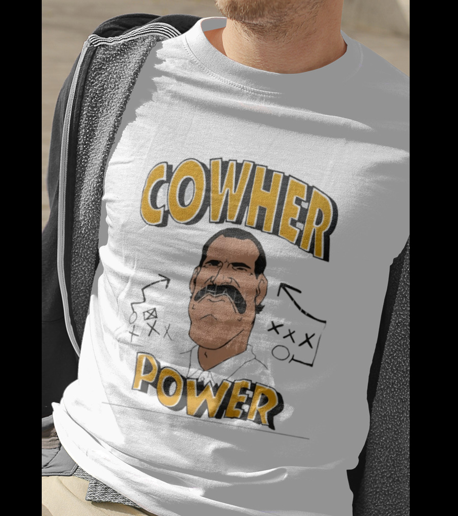Cowher Power Pittsburgh Steelers Coach Bill Cowher Football T-Shirt