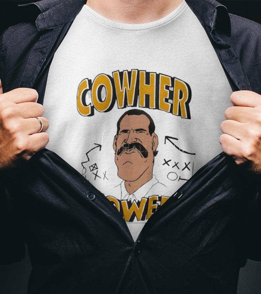 Cowher Power Pittsburgh Steelers Coach Bill Cowher Football T-Shirt