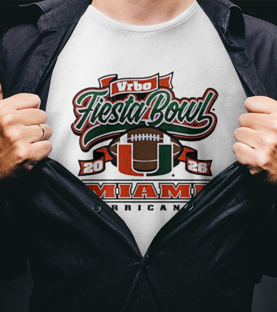 Miami Hurricanes Vrbo Fiesta Bowl 2026 Cfp Semifinal T-Shirt