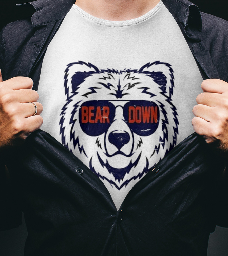 Bear Down Chicago Bears Sunglasses T-Shirt