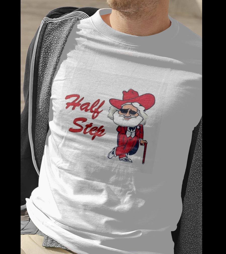 Half Step Cartoon Colonel Reb Ole Miss Rebels Football T-Shirt