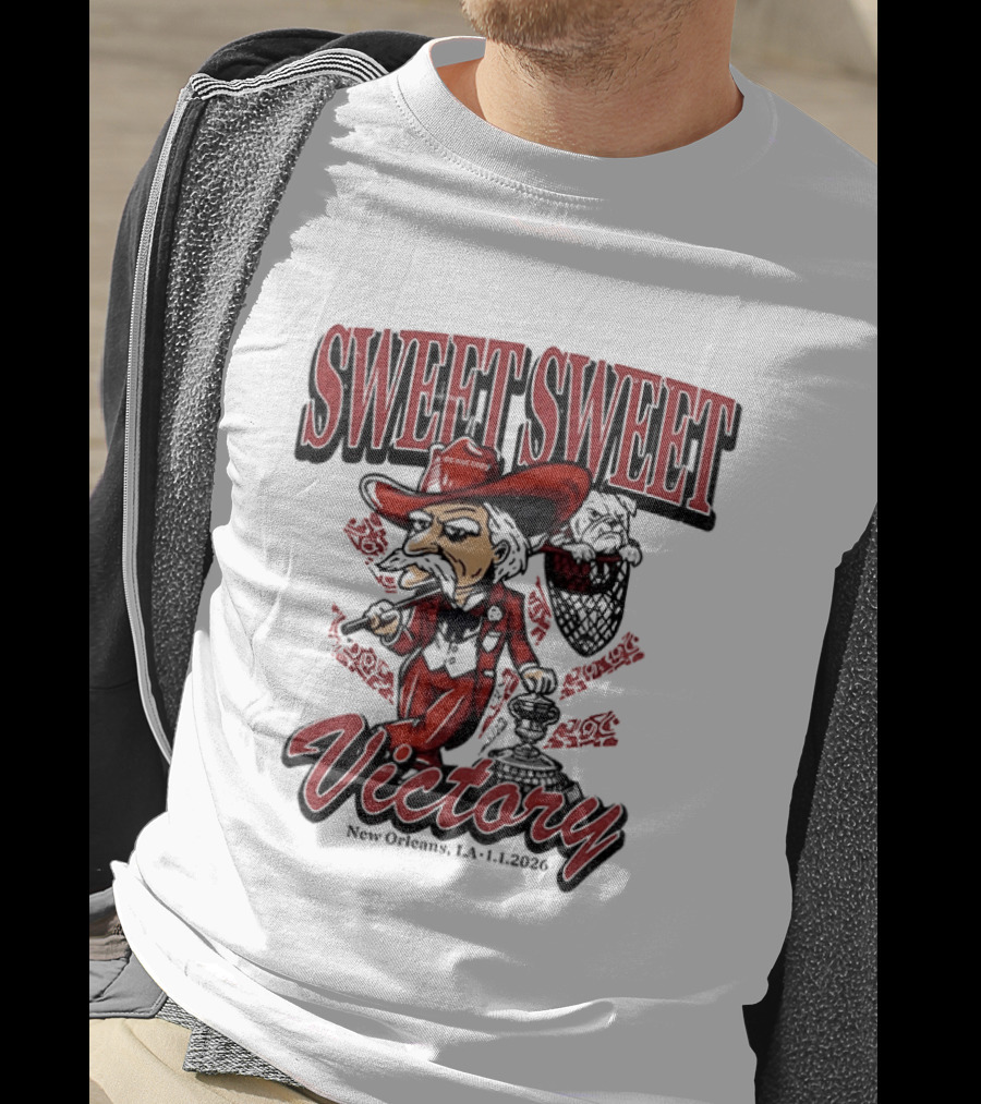 Colonel Reb Ole Miss Rebels Sweet Sweet Victory New Orleans LA 2026 T-Shirt