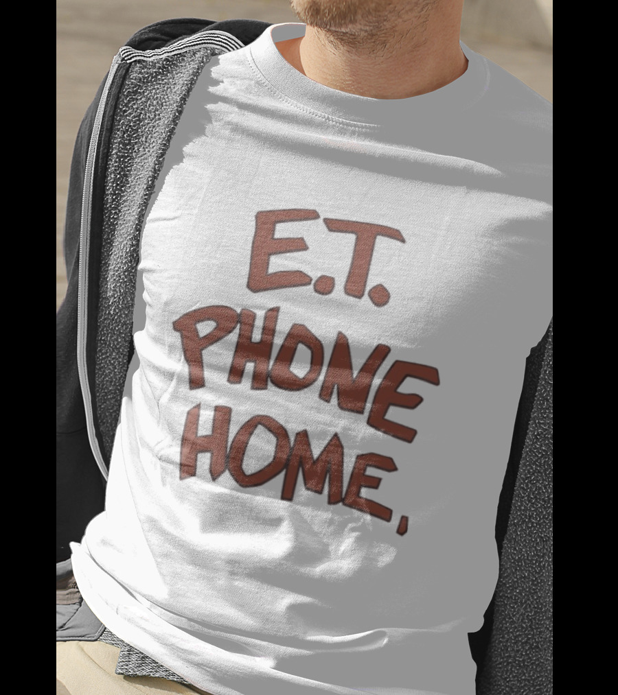 E.T. Phone Home Text Iconic Movie T-Shirt