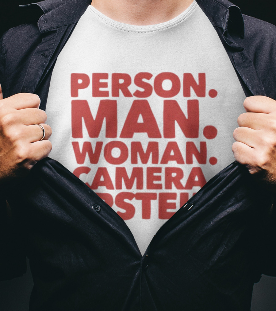 Person Man Woman Camera Epstein 2026 T-Shirt