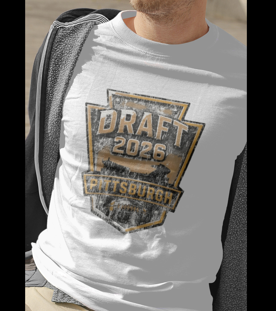 Pittsburgh Draft 2026 Vintage Steelers Football T-Shirt