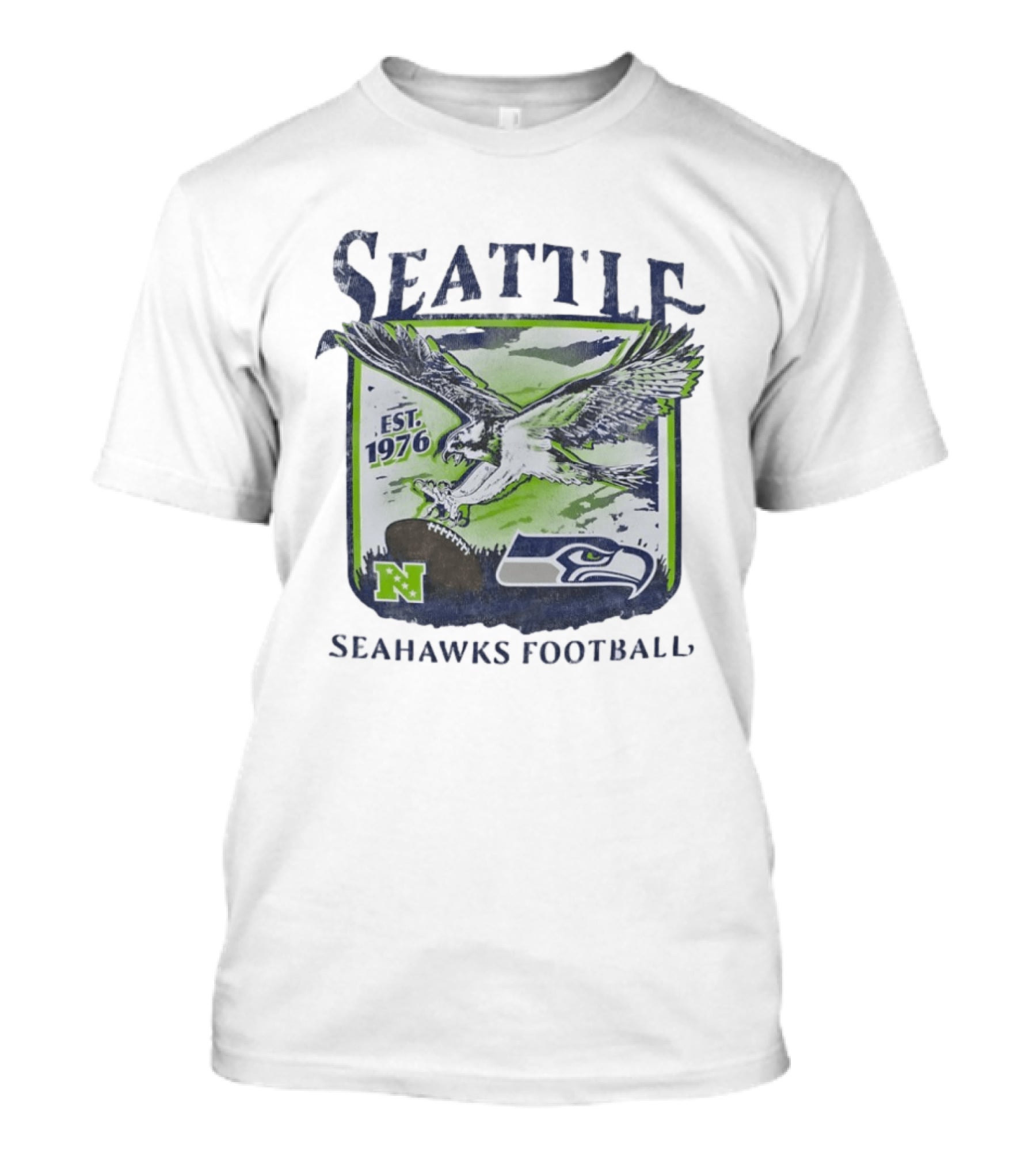 Seattle Seahawks Football EST 1976 NFL Team T-Shirt