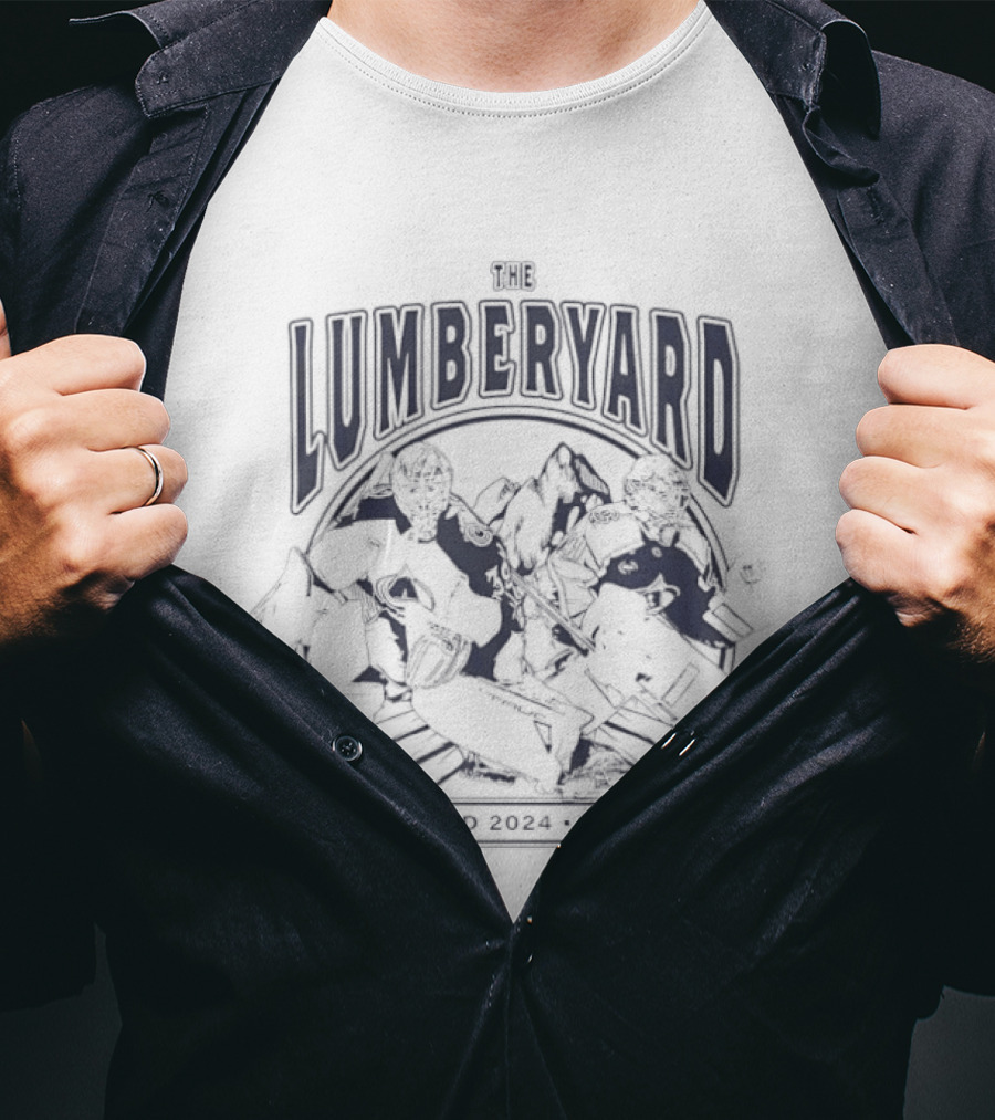 The Lumberyard Colorado Avalanche Hockey With Mackenzie Blackwood And Scott Wedgewood T-Shirt