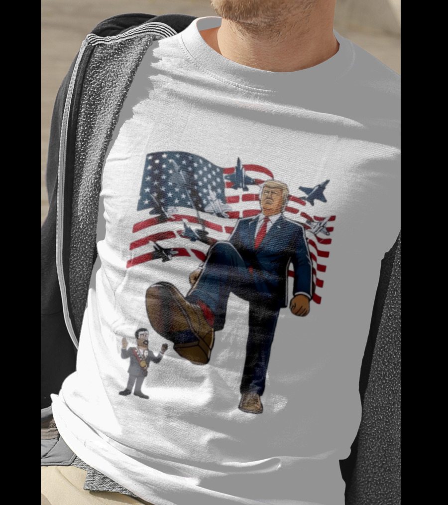 Trump Venezuela Oil Nicolas Maduro 2026 Fighter Jets American Flag T-Shirt